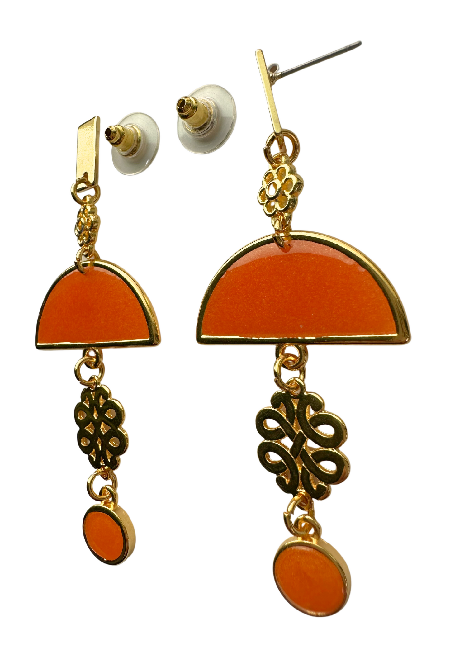 Hello Orange oorbellen, oranje