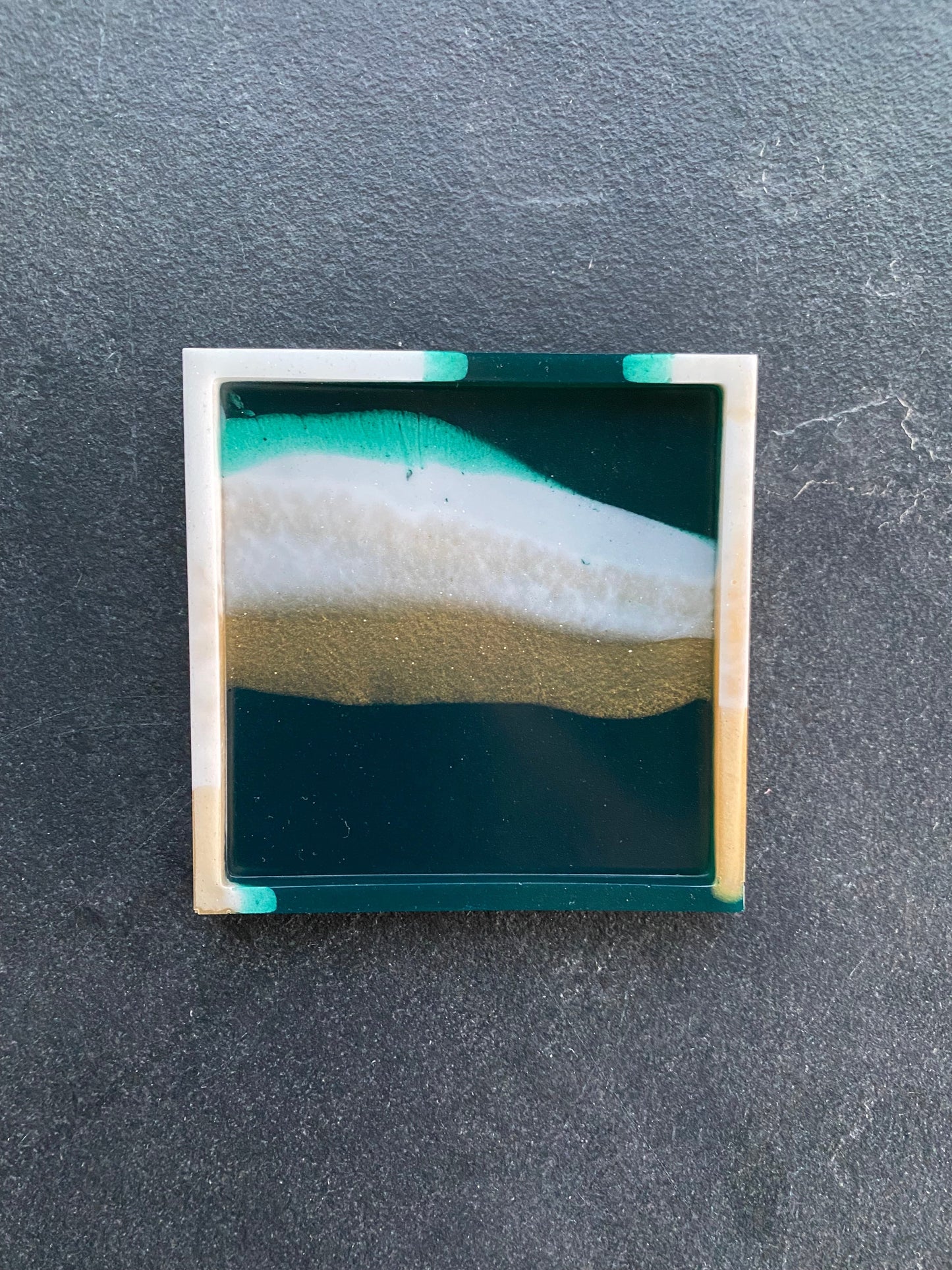 Aline - Onderlegger - Vierkant - Grijs