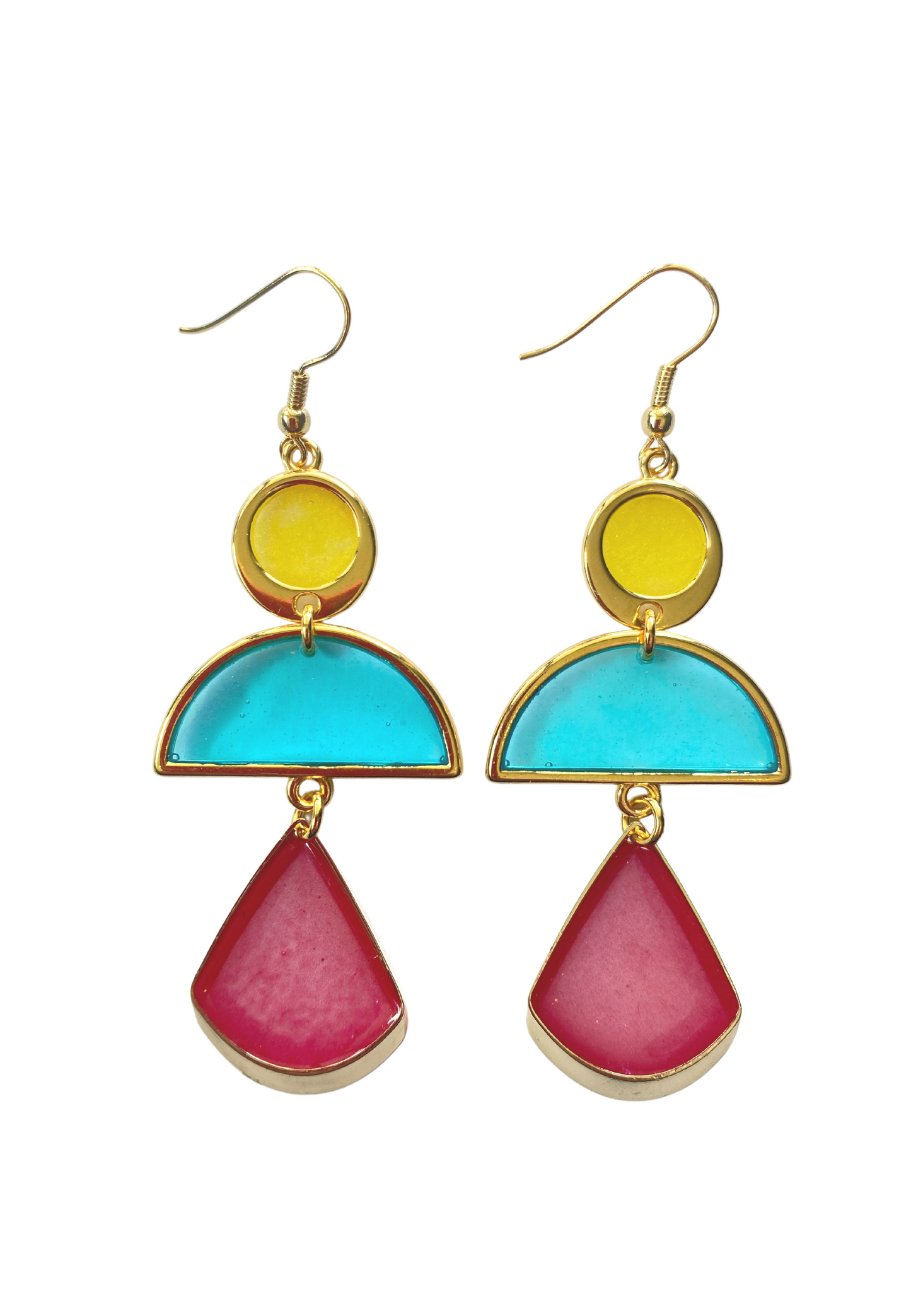 Moderne kroonluchteroorstekers, blauw