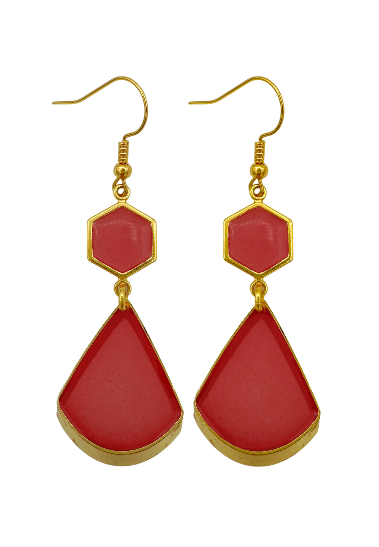 Tijdloos zomerse oorhangers, roze