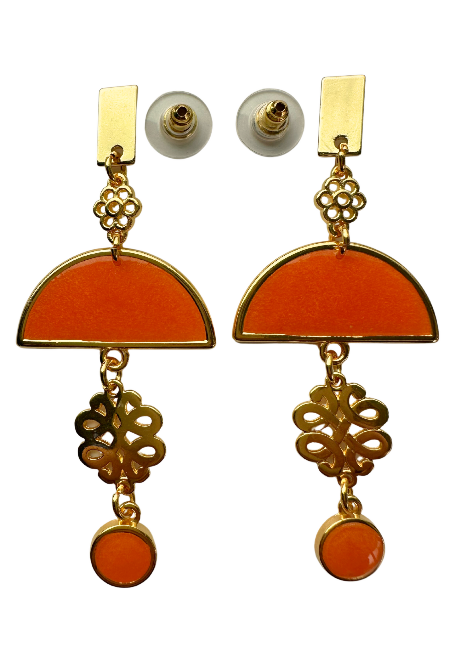 Hello Orange oorbellen, oranje