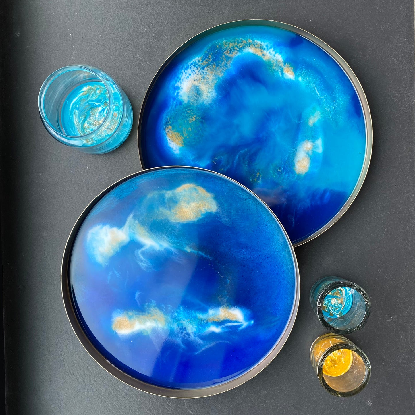 Serveerschaal Anna - Blauw