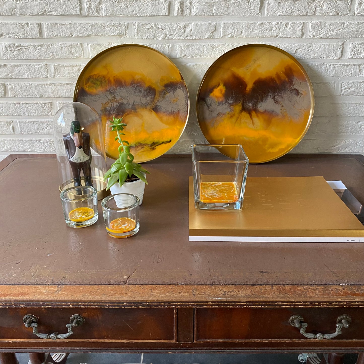 Serveerschaal Anna - Geel