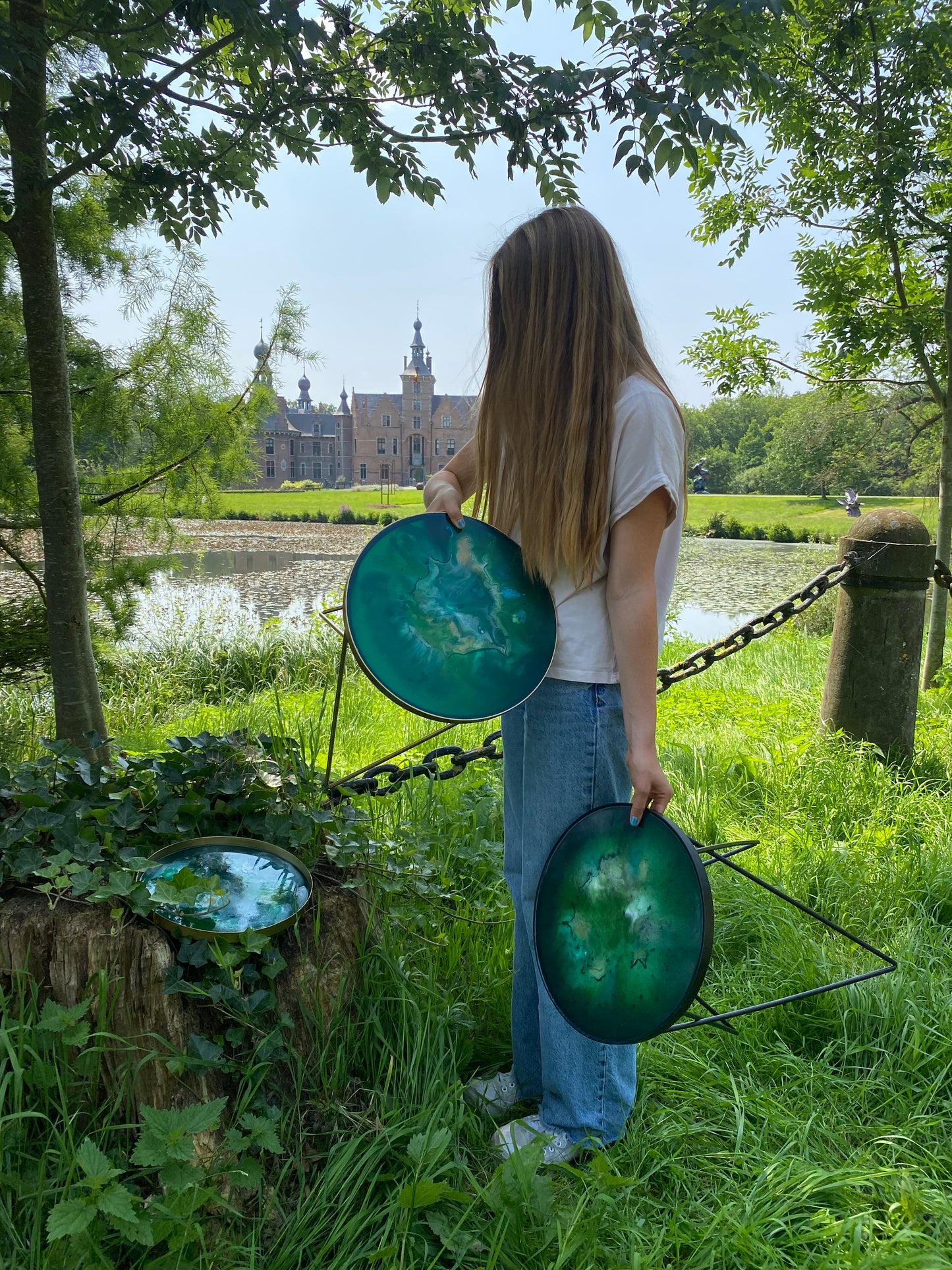 Bijzettafel August - Groen