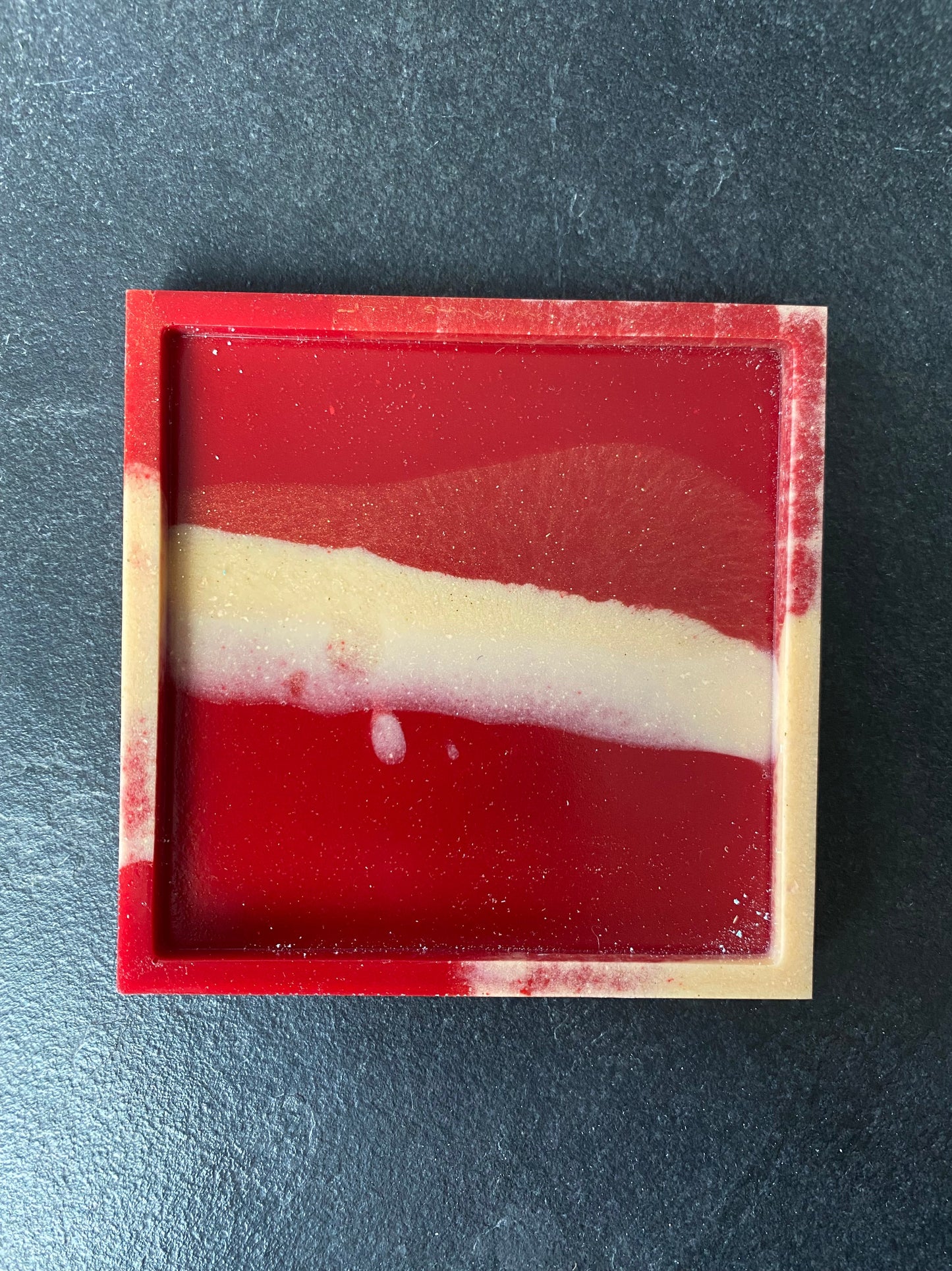 Aline - Onderlegger - Vierkant - Rood