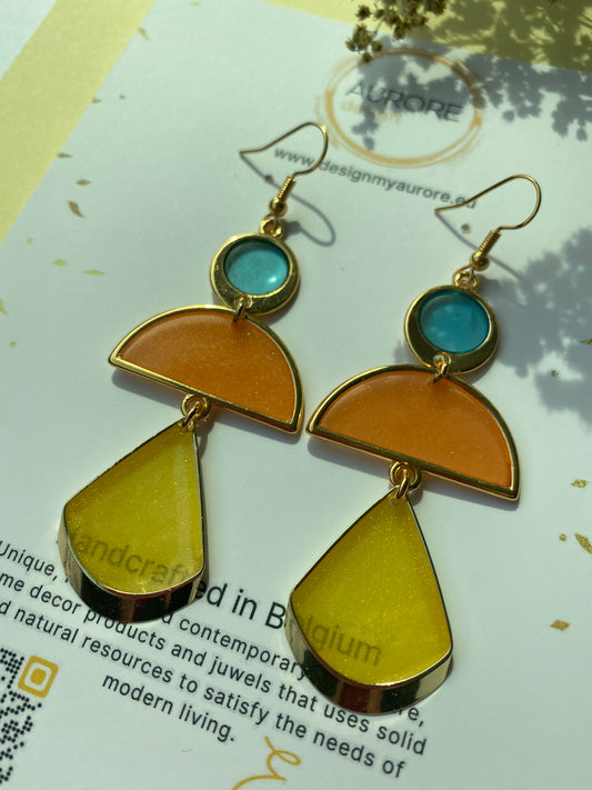 Moderne kroonluchteroorstekers, oranje