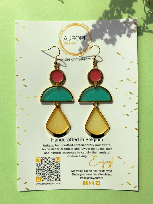 Moderne kroonluchteroorstekers, groen