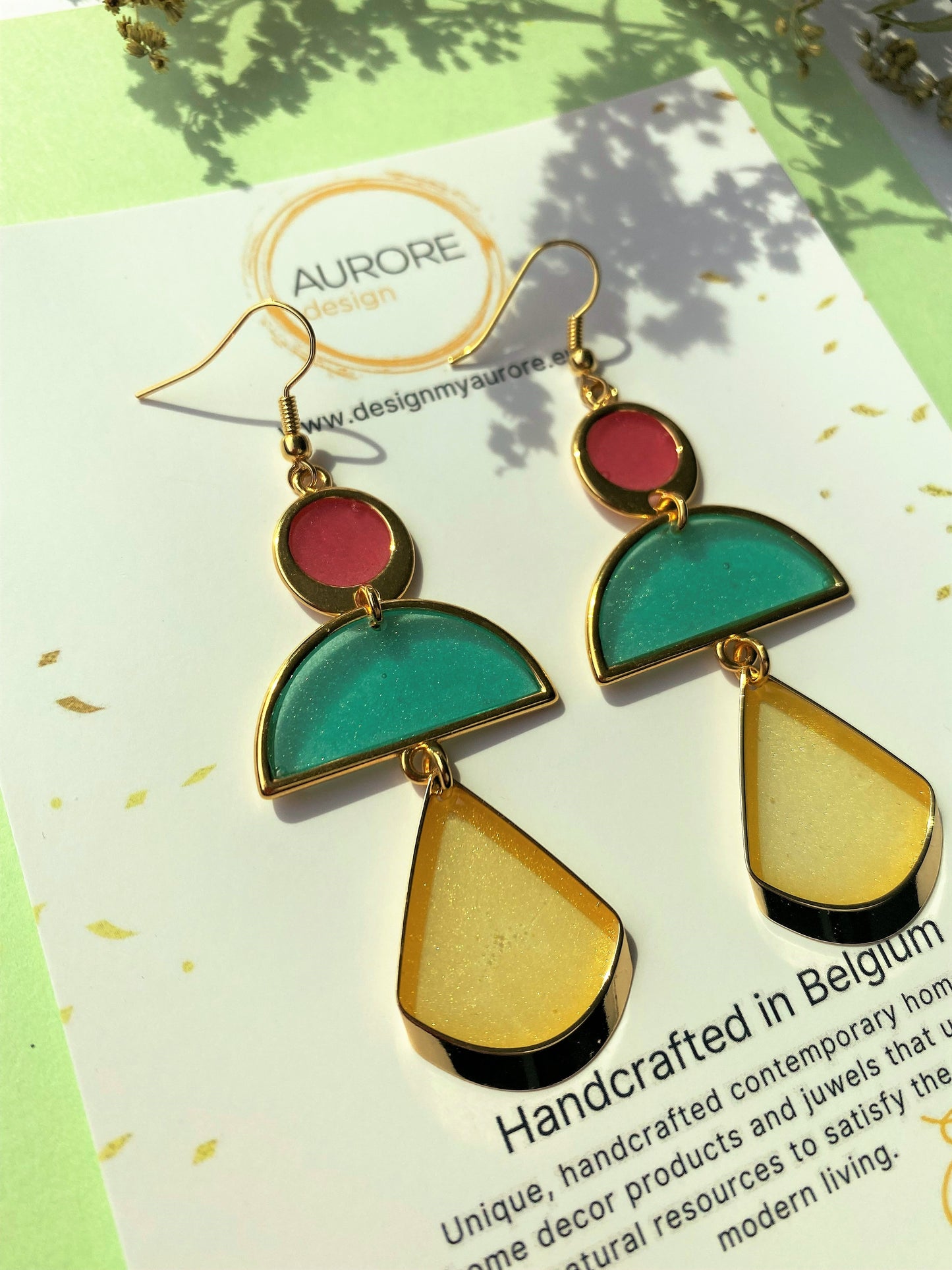 Moderne kroonluchteroorstekers, groen