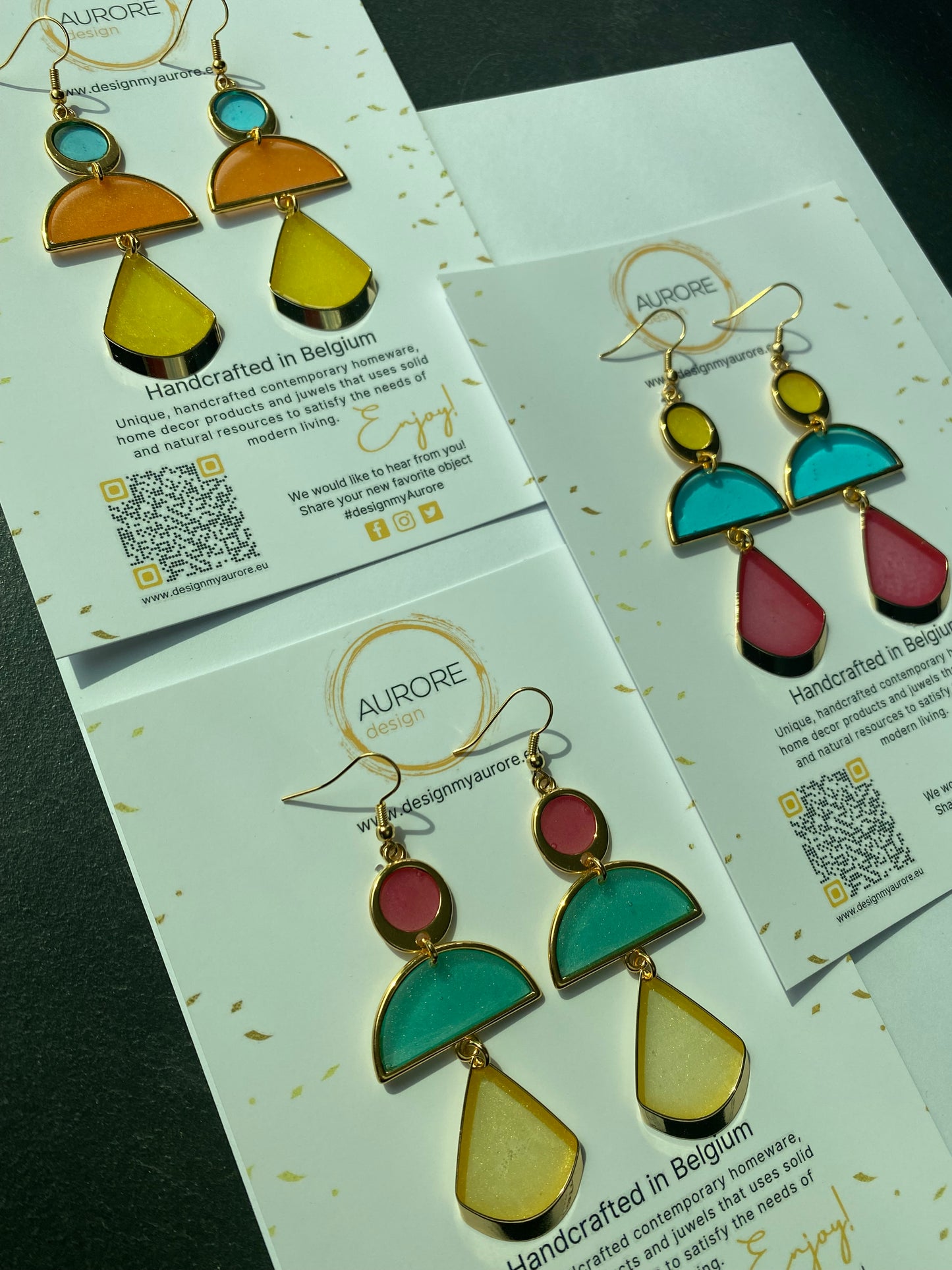 Moderne kroonluchteroorstekers, groen