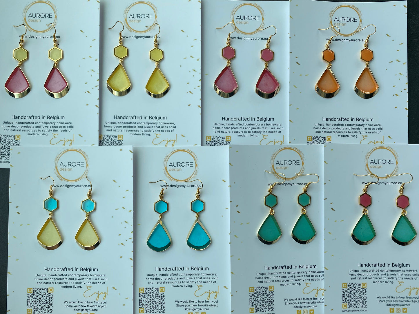 Tijdloos zomerse oorhangers, blauw