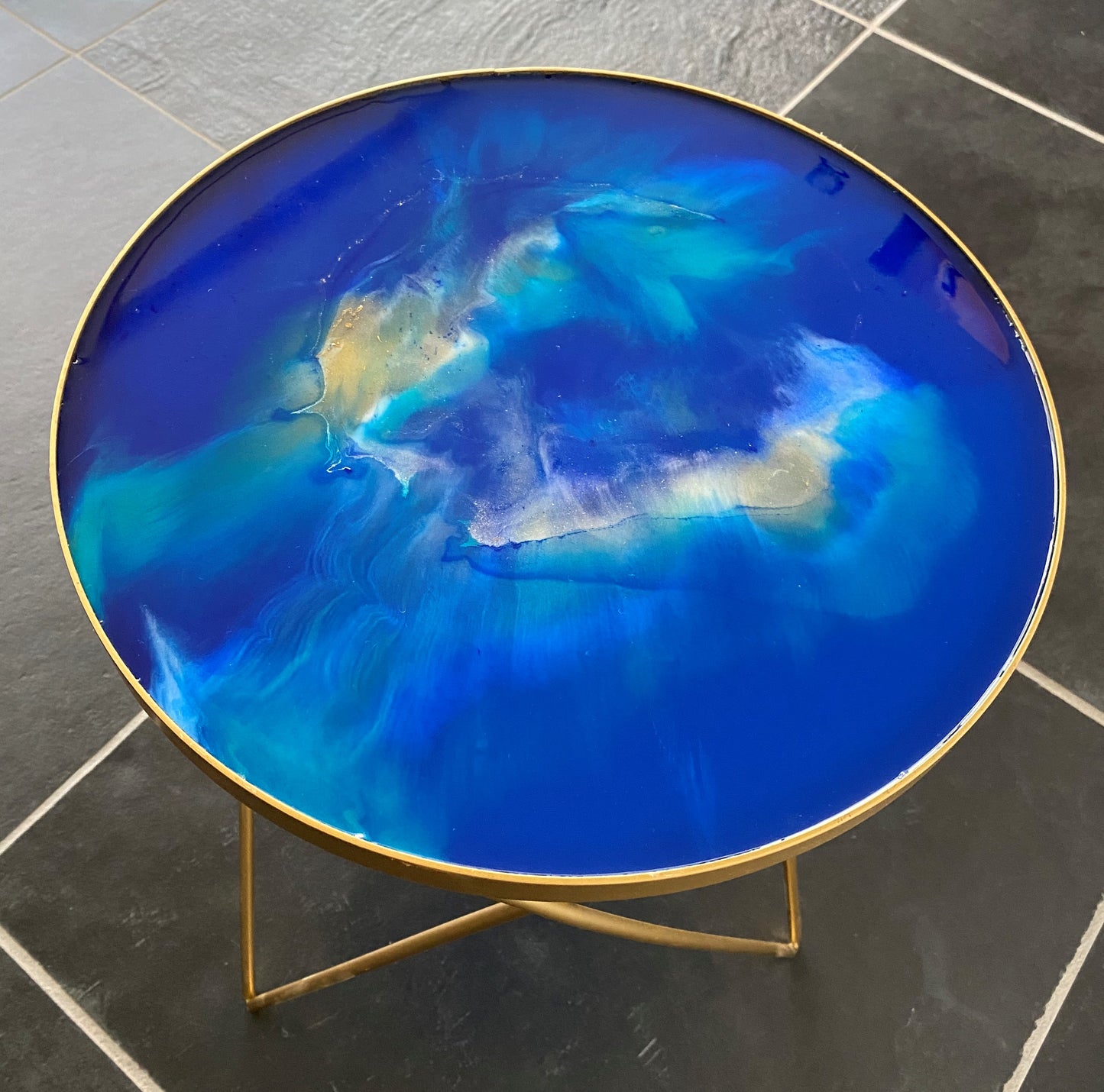 Bijzettafel August - Blauw