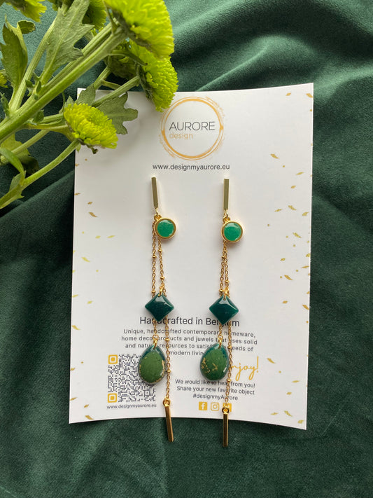 Fijne langwerpige oorhangers