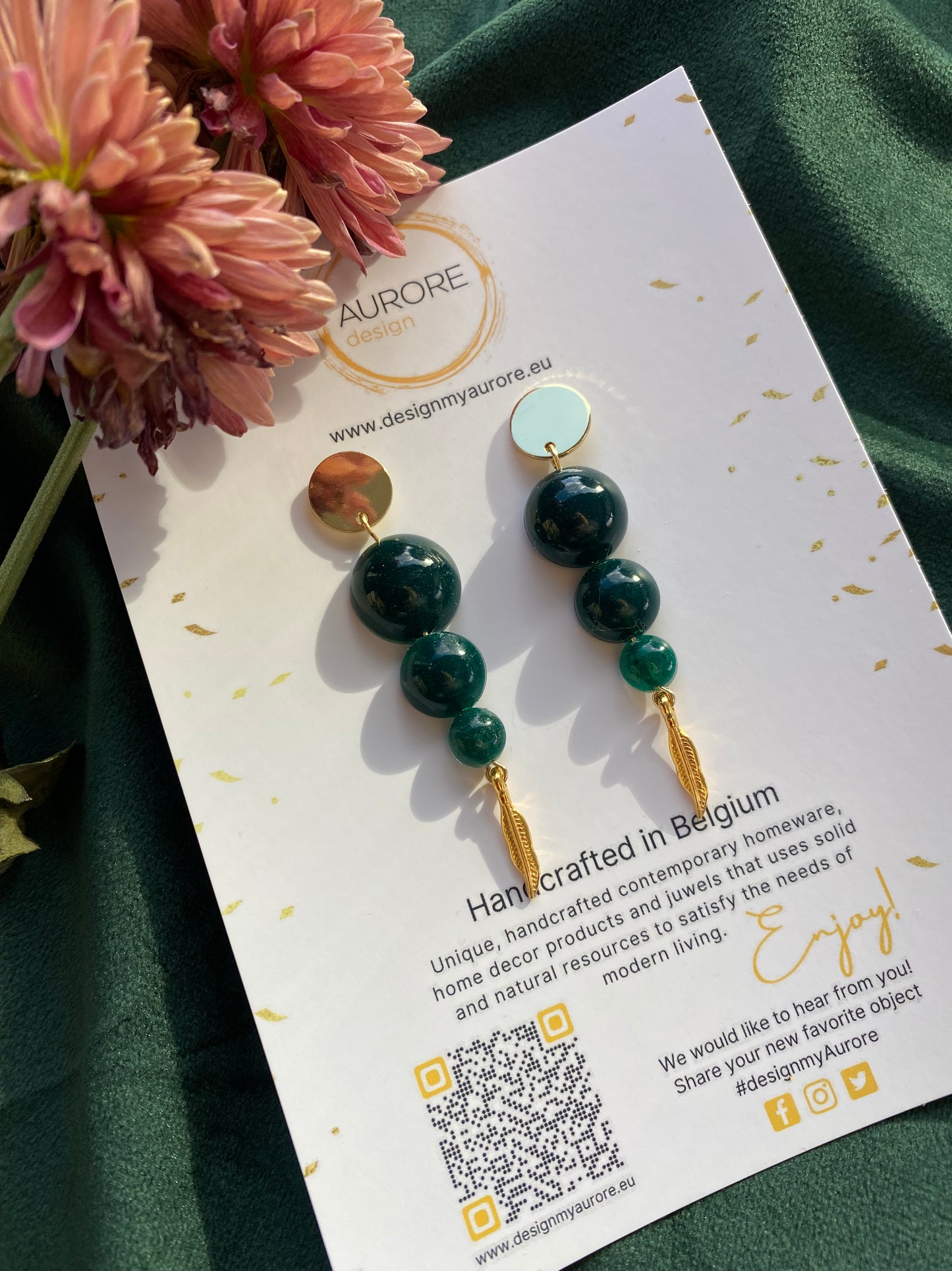 Ronde langwerpige oorhangers