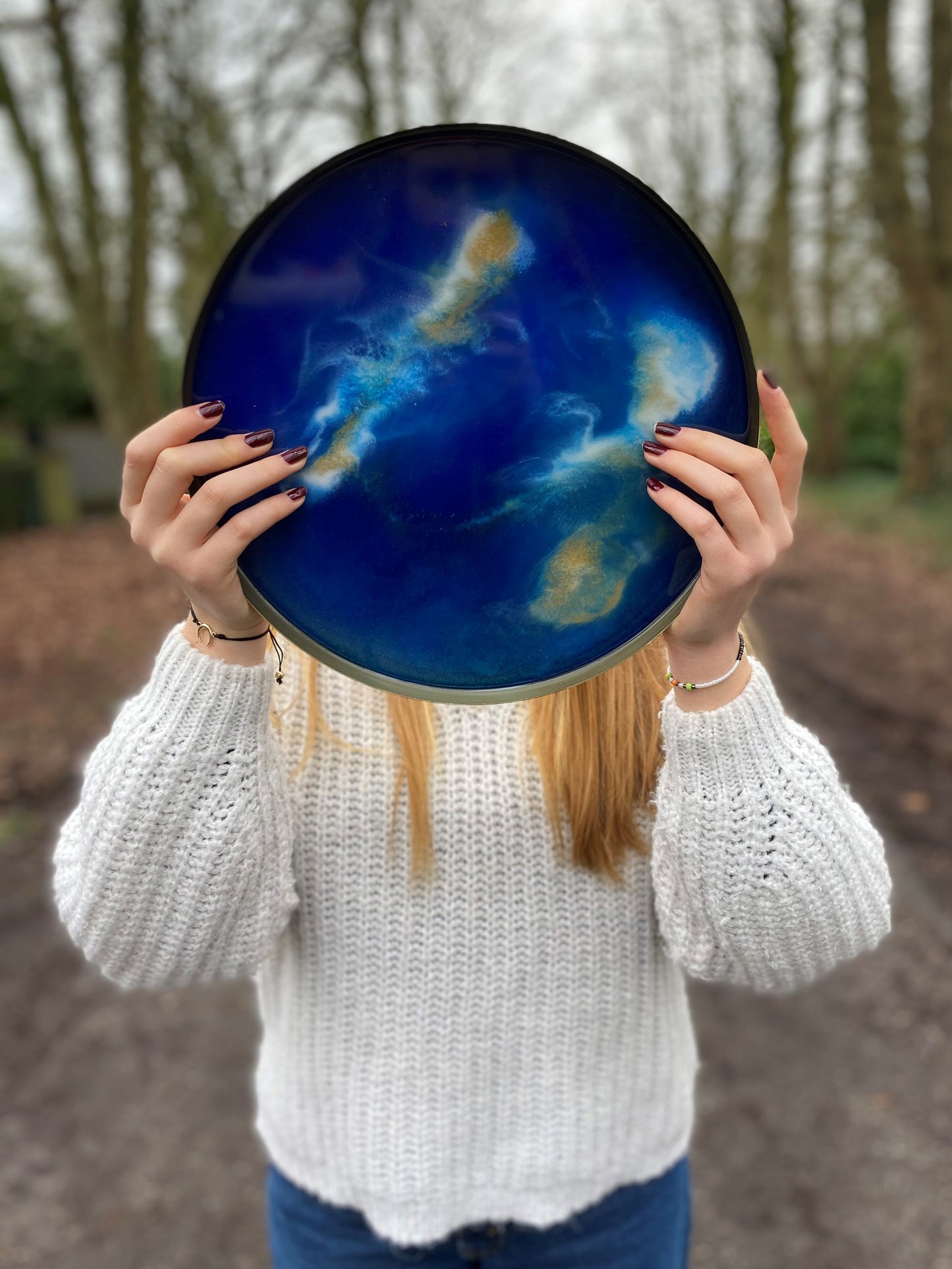 Serveerschaal Anna - Blauw