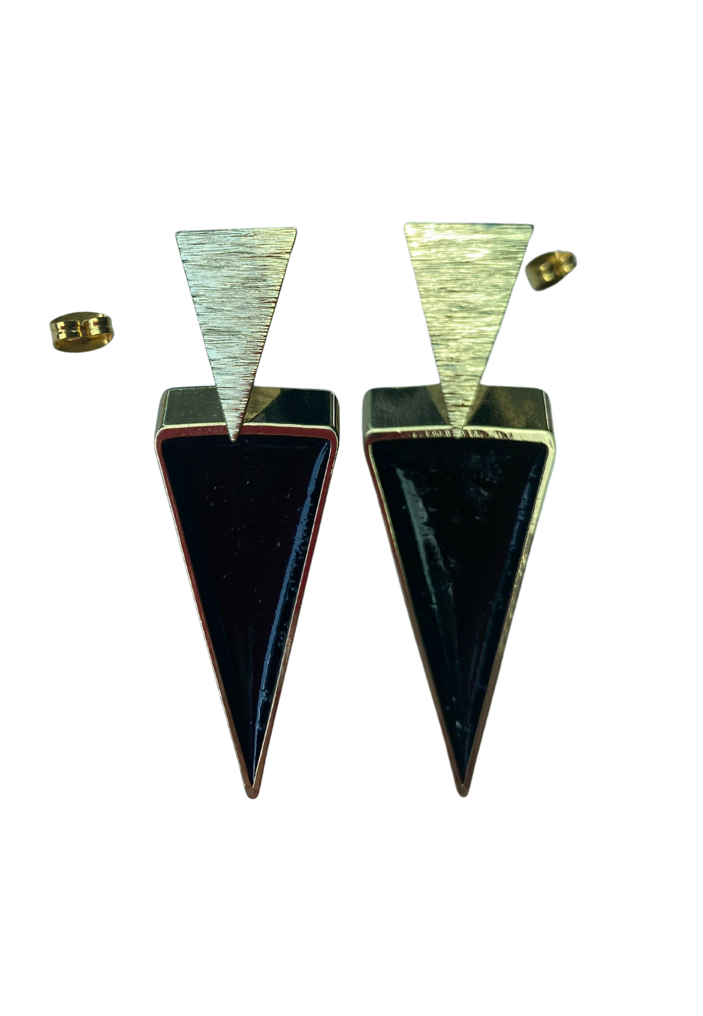 80's geïnspireerde statement oorbellen, zwart