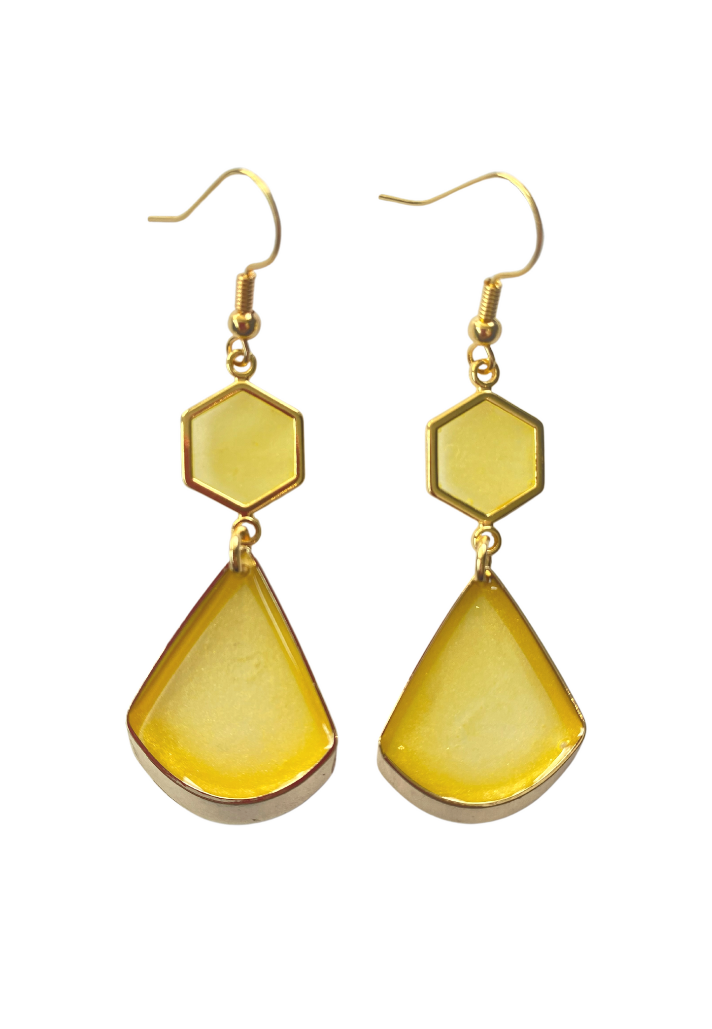 Tijdloos zomerse oorhangers, geel